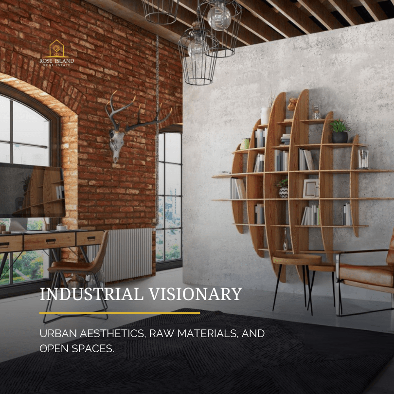 Industrial style loft with exposed brick walls and Edison bulb lighting