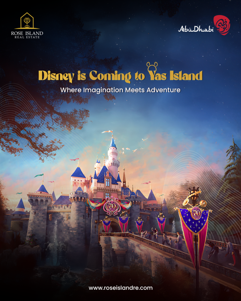 Concept art of Disney theme park resort on Yas Island, Abu Dhabi